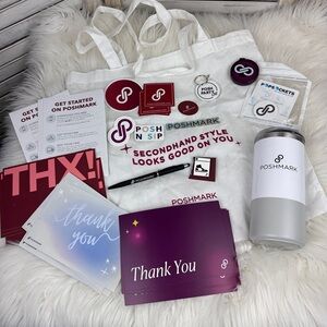 Large New Poshmark Exclusive Swag Poshfest Bundle Lot Set Bag Tumbler Stickers 4